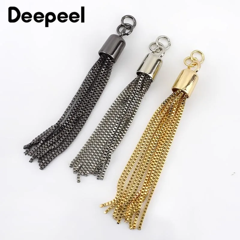 

Deepeel 2/5pcs 95mm Metal Jewelry Tassel Hang Buckle Keychain Chain Stopper Pendant Hook DIY Bag Hardware AccessoriesTF004
