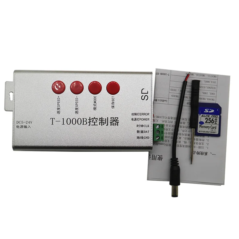 Бесплатная доставка DC5V 24V T1000B sd карта WS2801 WS2811 WS2812B LPD6803 8806 светодиодный цифровой