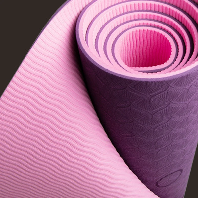 

TPE Yoga Mat Fitness Mat Widened Thickened Lengthened Tasteless Non-Slip Yoga Mat High-Density Dance Mat