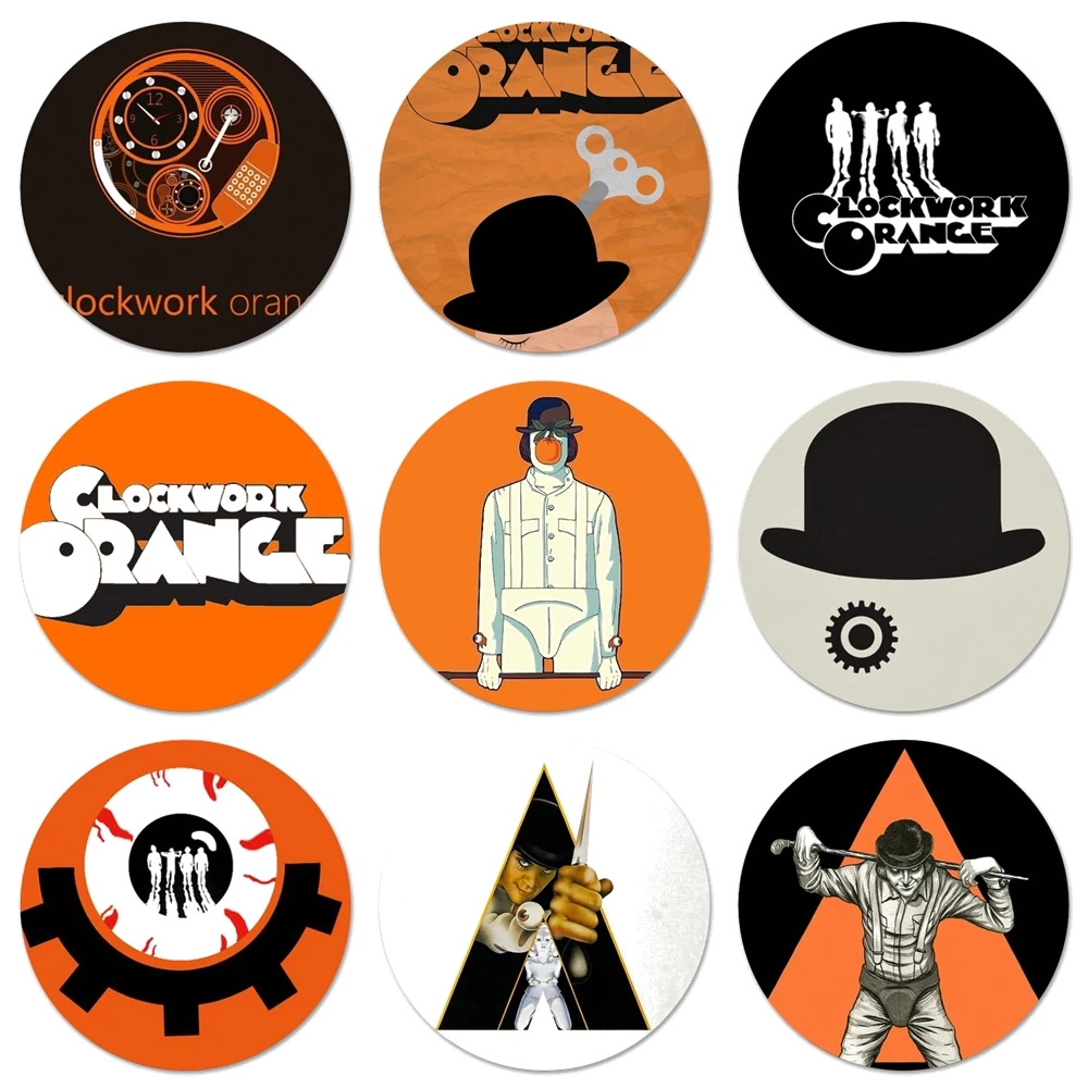 

Заводной оранжевый значок 58 мм, брошь, булавка, аксессуары для одежды, рюкзака, украшение, подарок