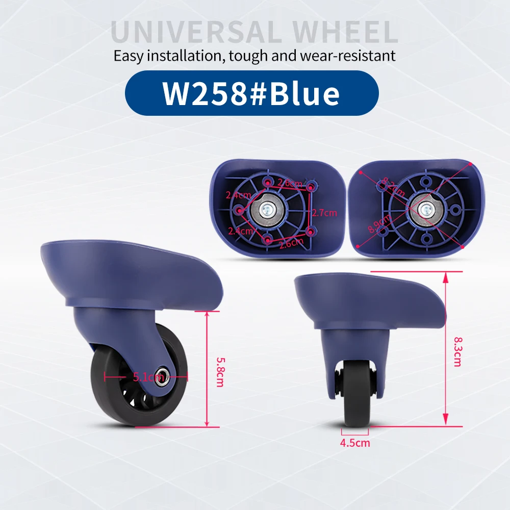 Luggage wheels Compatible with MailvR91 suitcase password box replacement universal wheel accessories installation one-piece