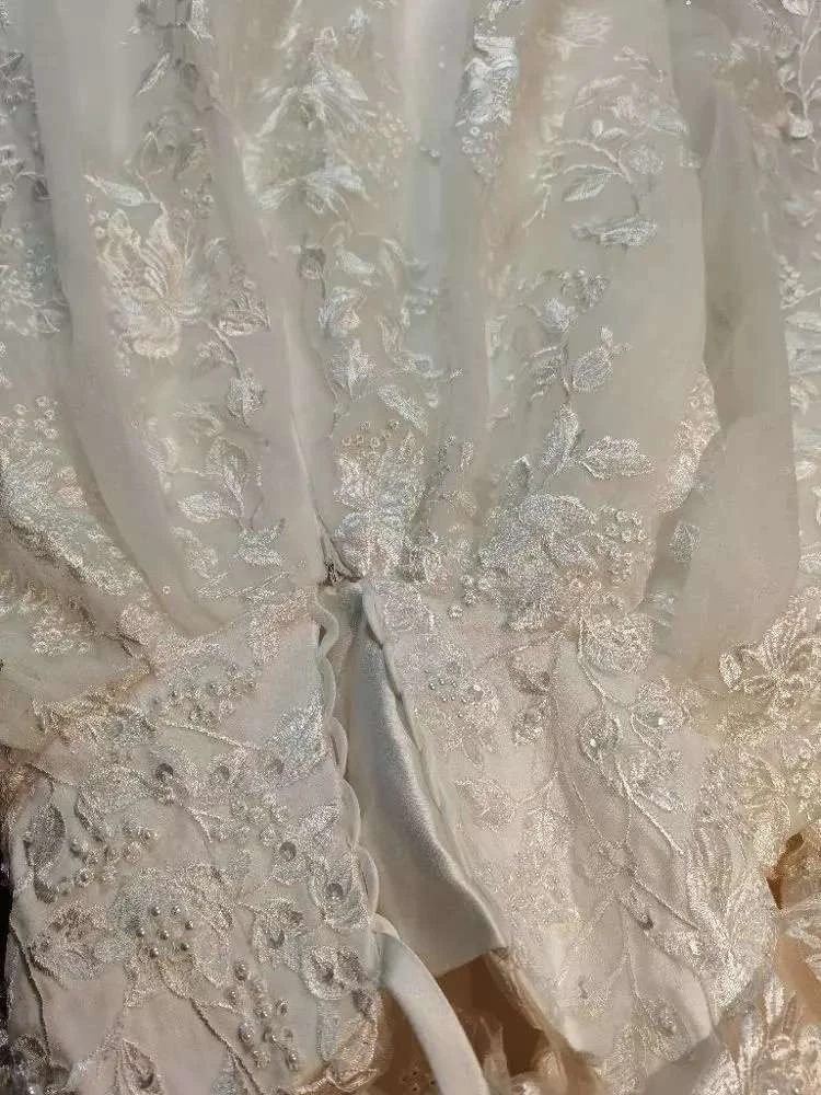 Wedding Dress Luxury Applique Long Sleeve Beaded A-Line 2020 Romantic Scoop Neck Vintage Bride Gown Plus Size Vestido De Noiva