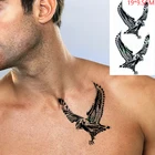 Водостойкая Временная тату-наклейка, Летающий орел, птица, животное, флэш-тату, ноги, руки для мужчин, женщин и мужчин