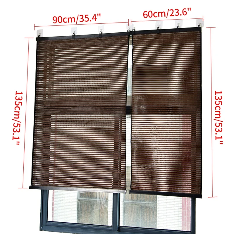 

1pc Punch-free Anti-Mosquito Curtain Summer Bedroom Window Screens Breathable Sunscreen Blackout Curtains for Home Decor