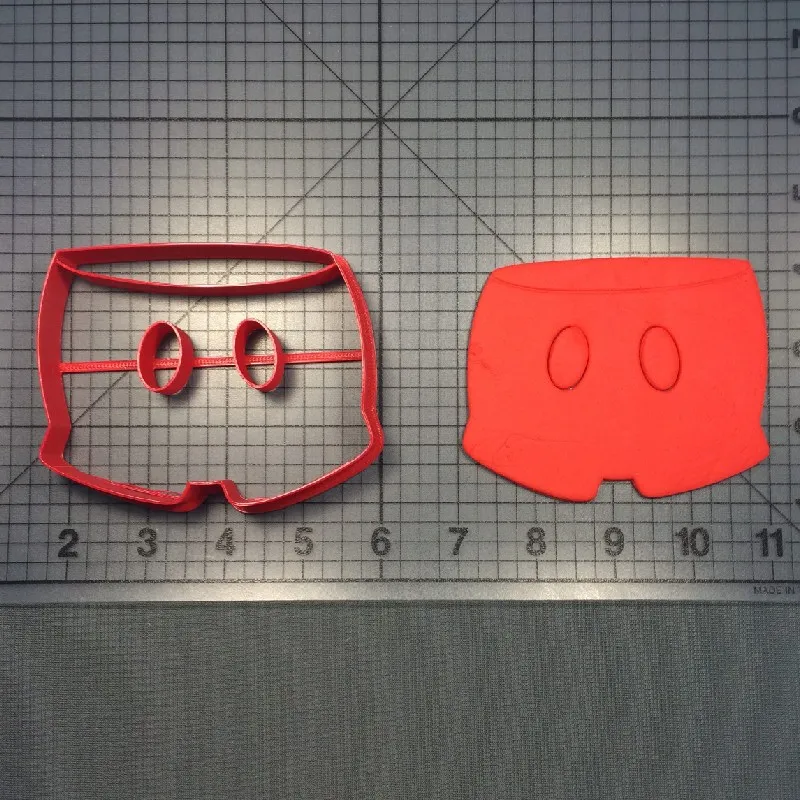 3D печатных пла-пластиковым классический Мышь брюки левый правый ботинок fondant