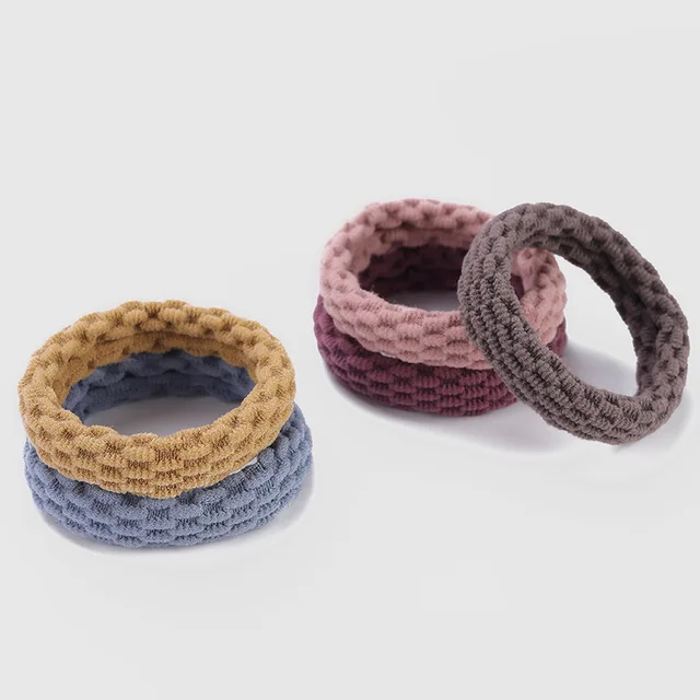 10PCS Simple Basic Elastic Hair Bands Ties Scrunchies Ponytail Holder Rubber Bands Fashion Headband Hair Accessories 5