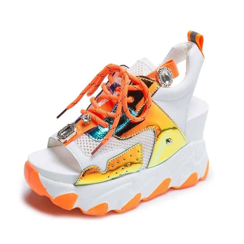 Женские массивные сандалии 2020 роскошные дизайнерские модные на платформе со