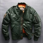 Мужская кожаная куртка Avirex fly, 2020, повседневная, мотоциклетная, байкерская куртка, M-5XL