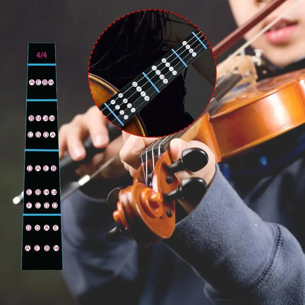 

Hot Sale For 1/8-4/4 Violin Intonation Stickers Fretboard Marker Stickers Fingerboard Violin Beginners Learning F4N7