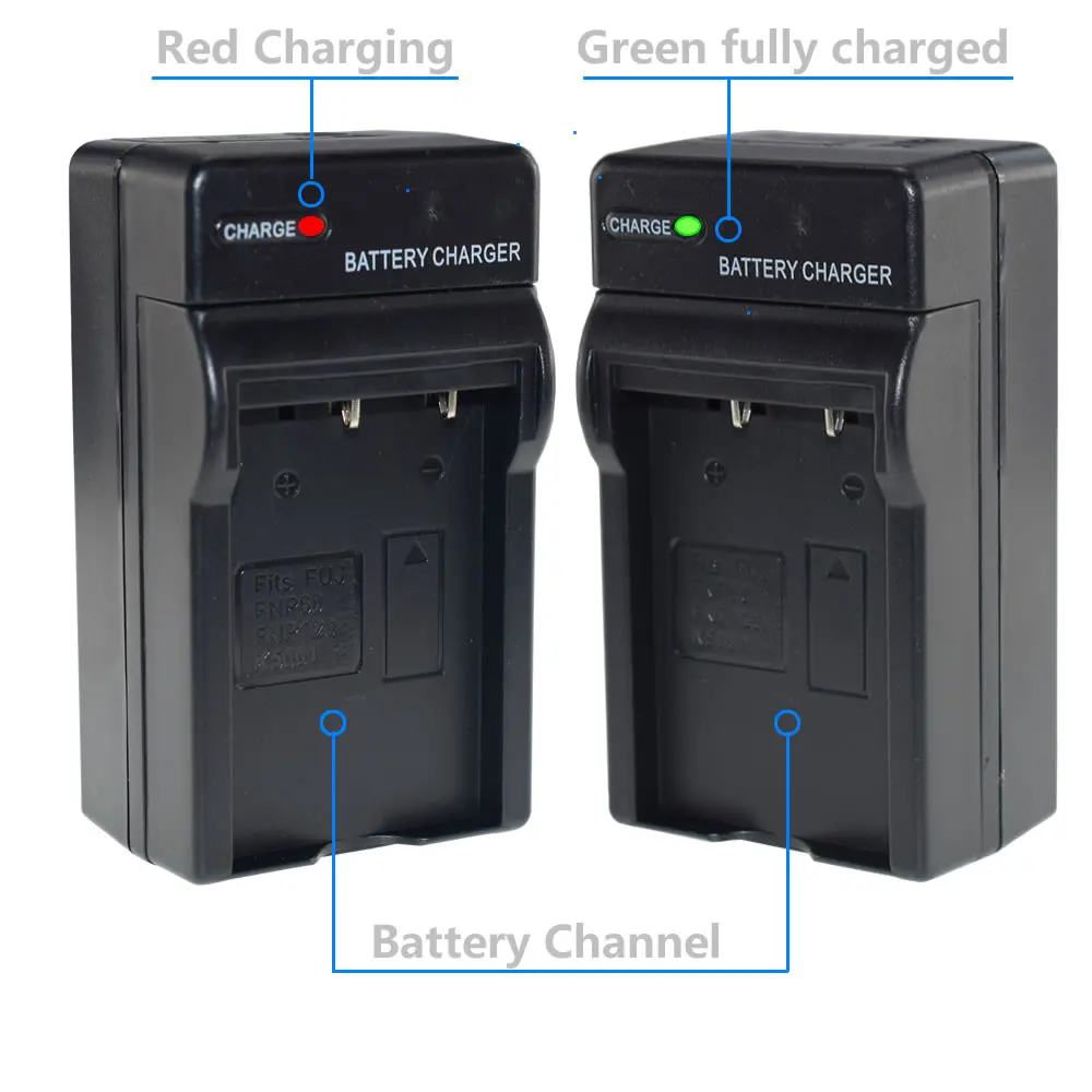 2X Battery + Charger for Fujifilm NP-60 FNP60 HP Photosmart R607 707 837 967 | Электроника
