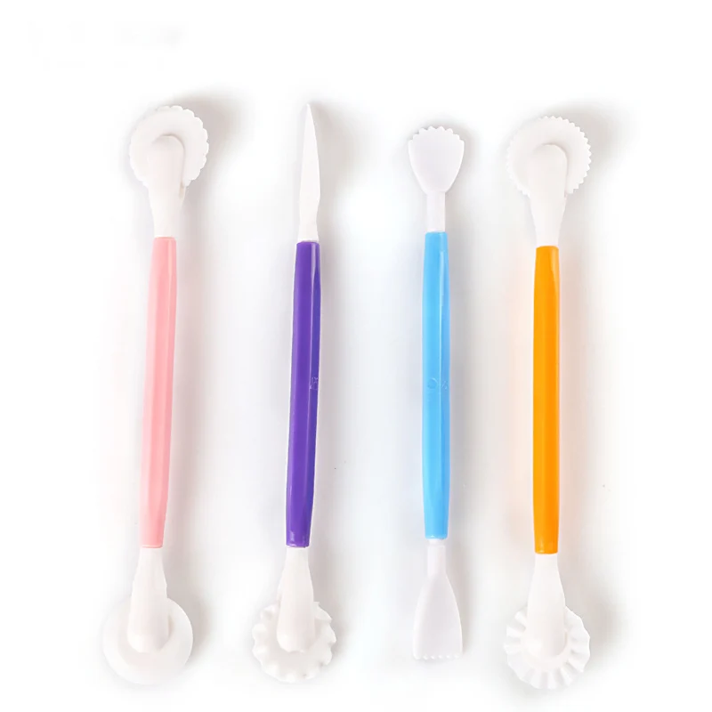 4 шт. глиняный инструмент 8 узоров помадка Инструменты для выпечки ремесла цветок