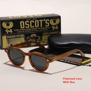 Lemtosh Sun Glasses Polarized Lens Men Women Johnny Depp Sunglasses Luxury Brand Vintage Acetate Gla in USA (United States)