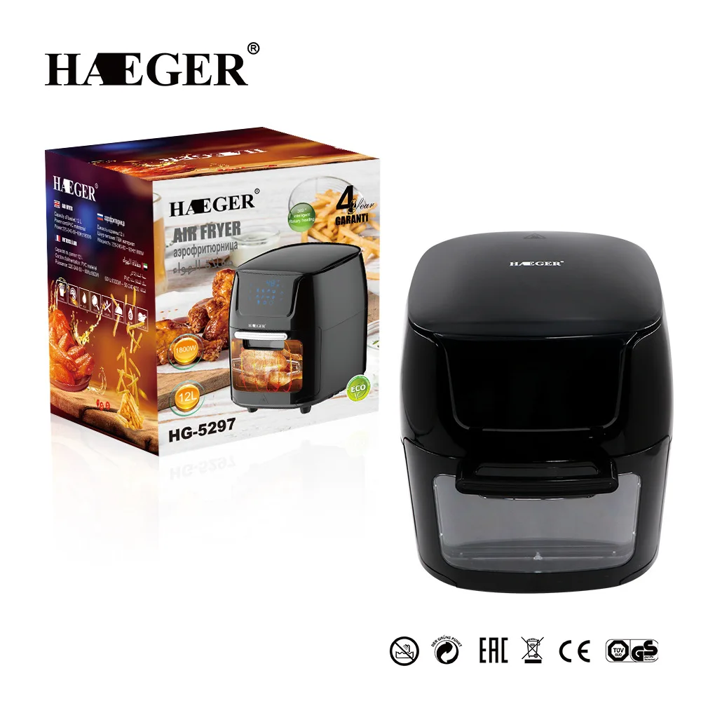 

Air Electric Fryer Household Large-capacity Smoke-free French Fries Electric Oven Smart Touch Screen 12L