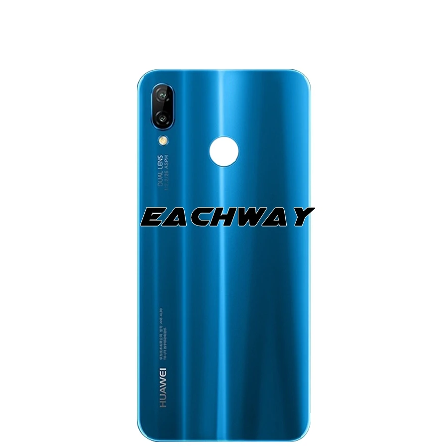 Задняя стеклянная крышка для Huawei P20 Pro аккумулятора задняя панель корпуса +