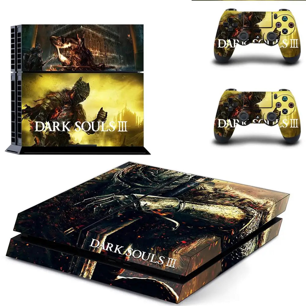 Наклейка на кожу PS4 Dark Souls Remake полное покрытие лицевая панель Виниловая наклейка