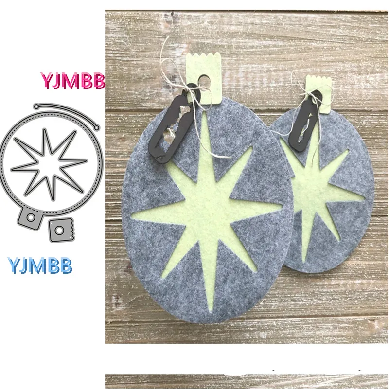 

YJMBB 2021 New Round Ball Lightning Decoration Metal Cutting Dies Scrapbooking Album Paper 3D DIY Card Craft Embossing Die Cuts