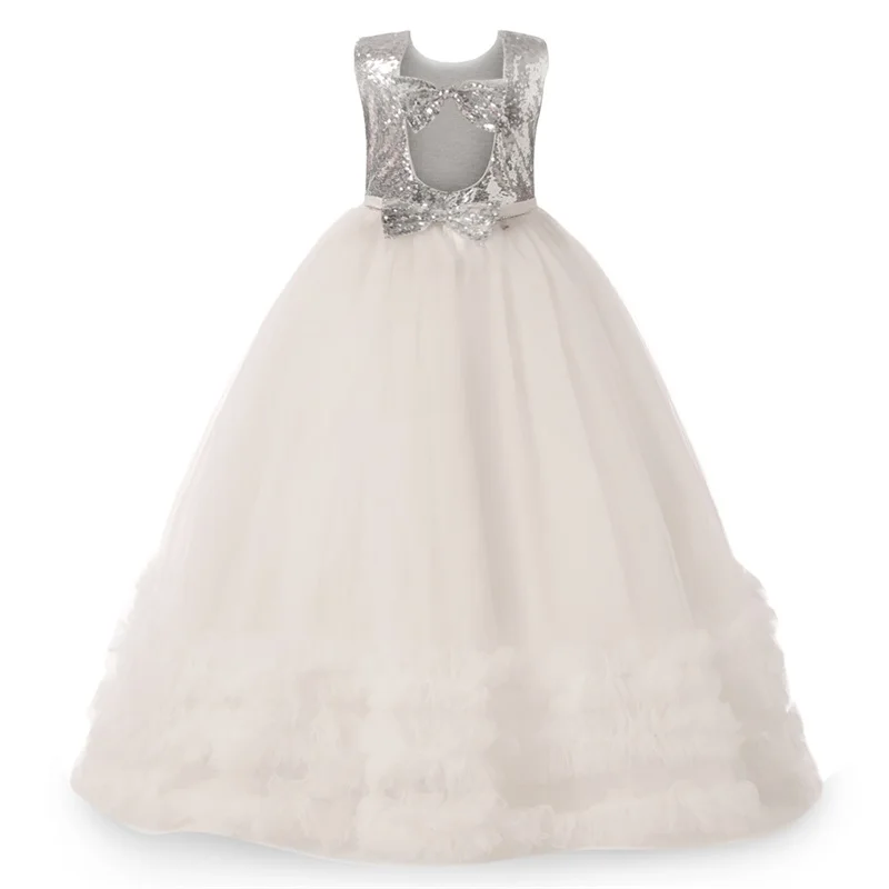 Нарядное элегантное вечернее платье на свадьбу для девочек-подростков от 6 до 14 лет Детская одежда Детские платья для девочек; платье принцессы для подружки невесты