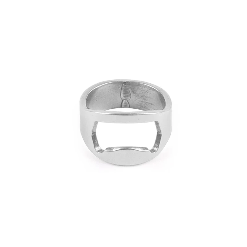 

1Pc Stainless Steel Fashion Finger Ring Bottle Opener Portable Beer Bottle Opener Creative Decoration Gadget Bar Kitchen Tool