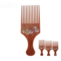 chinese style retro oil hair comb fork comb mens styling texture comb long tooth plate comb hairdressing comb bangs shovel comb