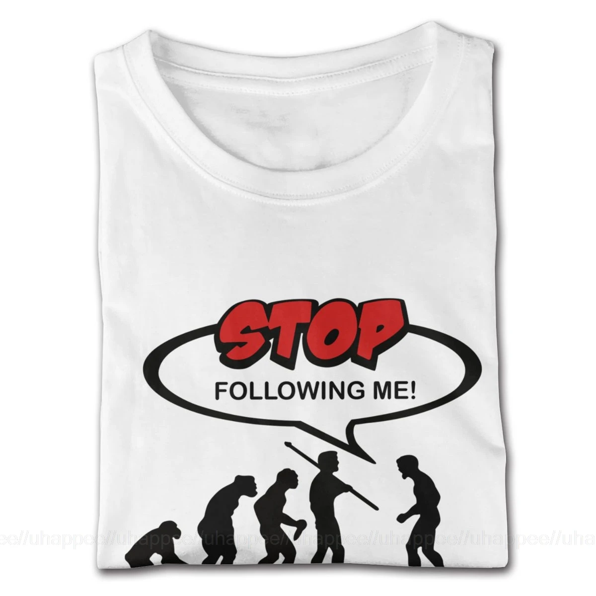 Футболка мужская оверсайз с коротким рукавом надписью Stop Follow Me | Мужская одежда