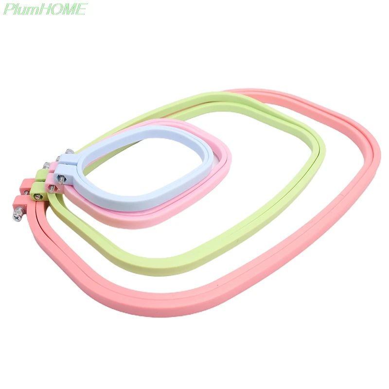 

Square Circle Hand Sewing Accessories 1Pc Ribbon Needlework Cross-stitch Kit Adjustable Embroidered Stretch Tool