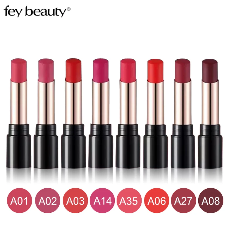 Мягкая красная бархатная губная помада Fey beauty D матовые ультрамягкие губные