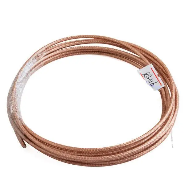 5 м RG316 РЧ коаксиальный кабель соединитель 50ohm M17/113 экранированный косичка 16 футов
