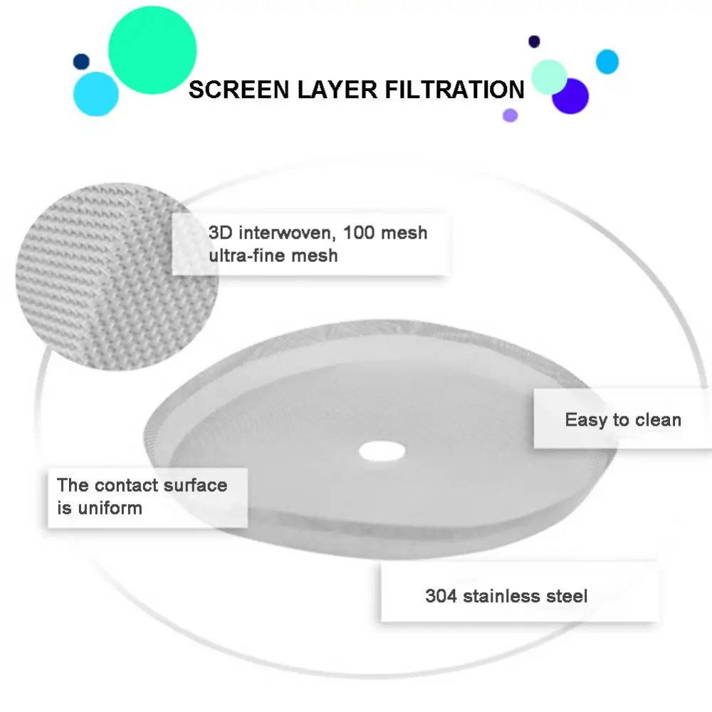 Многоразовый сетчатый фильтр Френч-пресс для приготовления кофе из нержавеющей