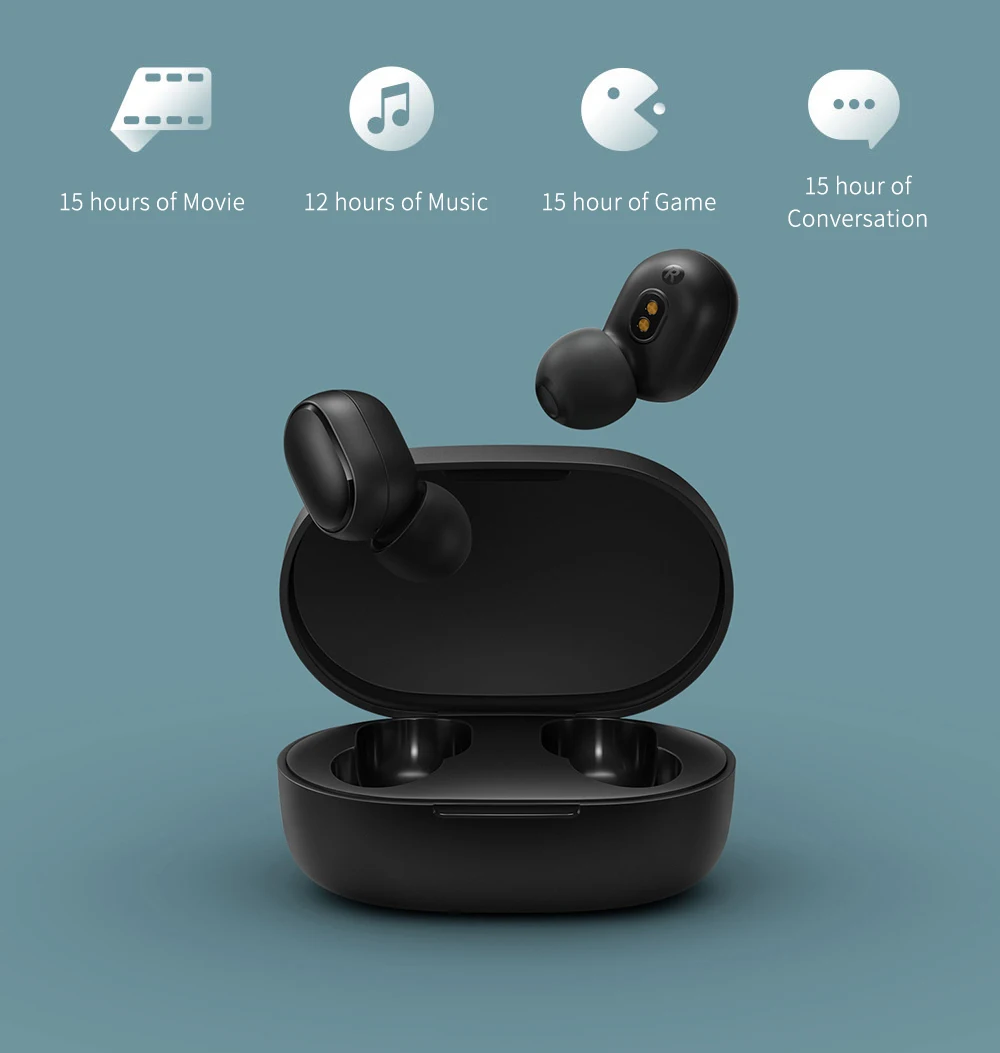 Супер бас Новые оригинальные для XIAO mi Red AirDots наушники беспроводные Bluetooth 5 0 Earpods