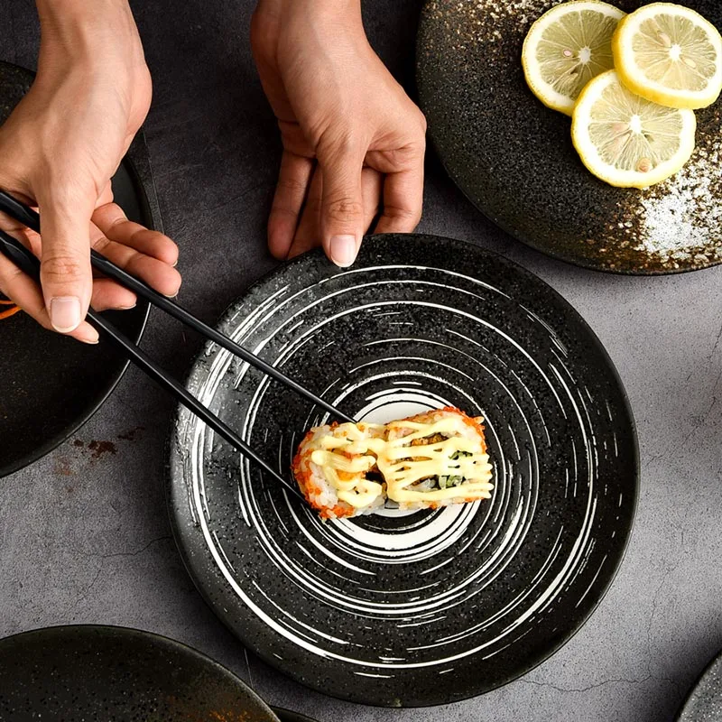 Тарелки круглые керамические для суши 6/7/8/9 дюйма | Дом и сад