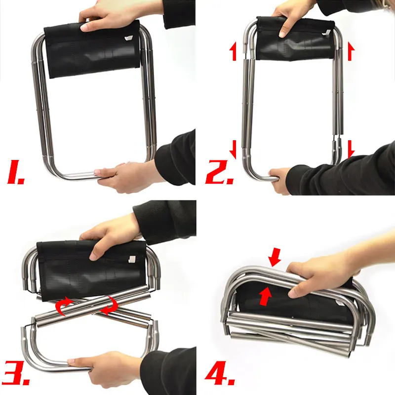 Складной рыболовный стул качественный Легкий для кемпинга и пикника из