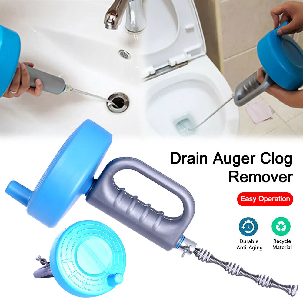 

3M/5M/10M Bathroom&Kitchen Sewer Drain Cleaner Pipe Sink Blockage Clog Remover Home Hand Cleaning Tools Suction Dredge Toilet
