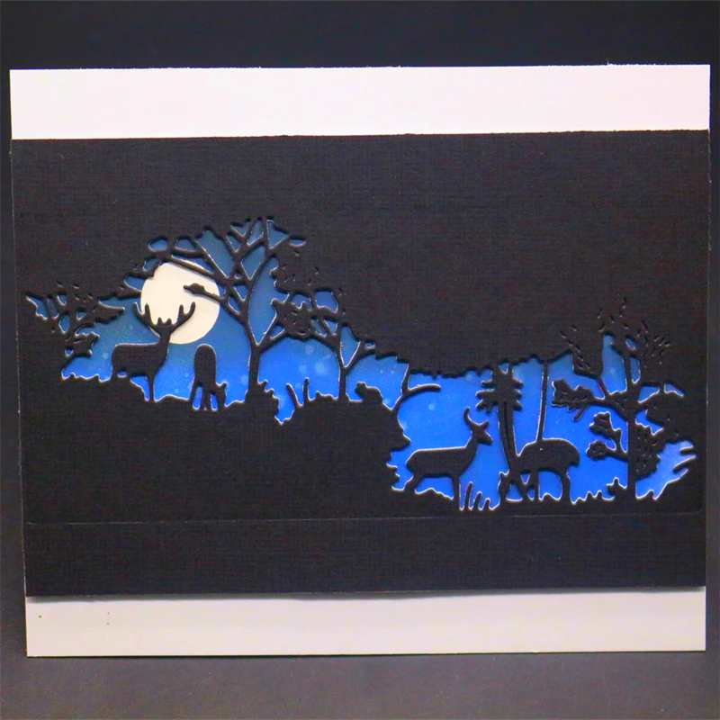 Металлические Вырубные штампы YINISE для фотографий Рождественская елка рукоделие