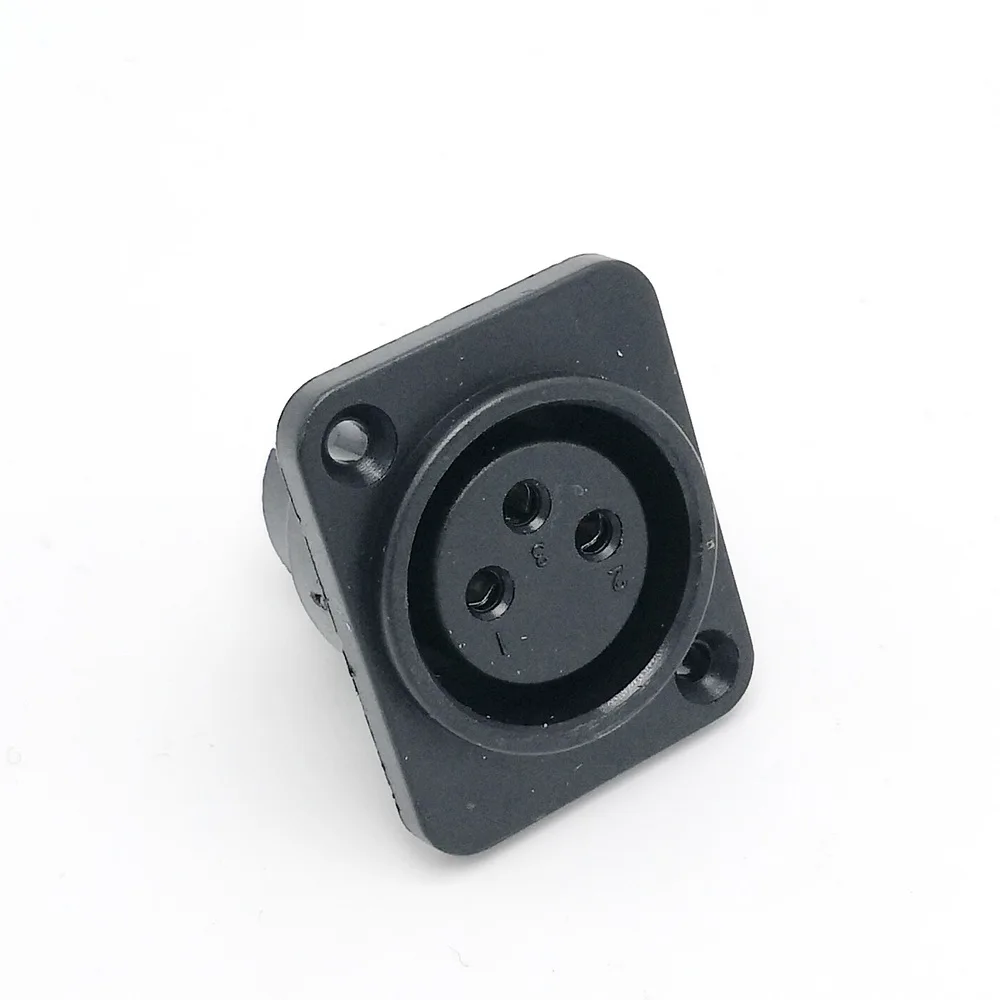 XLR гнездо 3 pin панель Крепление Шасси Разъем адаптер 10 шт./лот|lot lot|lot 10pcsl connector |