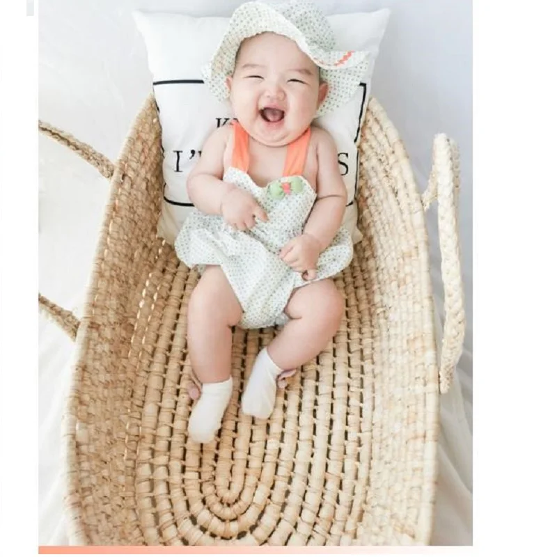 Тканая детская кроватка из кукурузы портативная дорожная открытая кровать