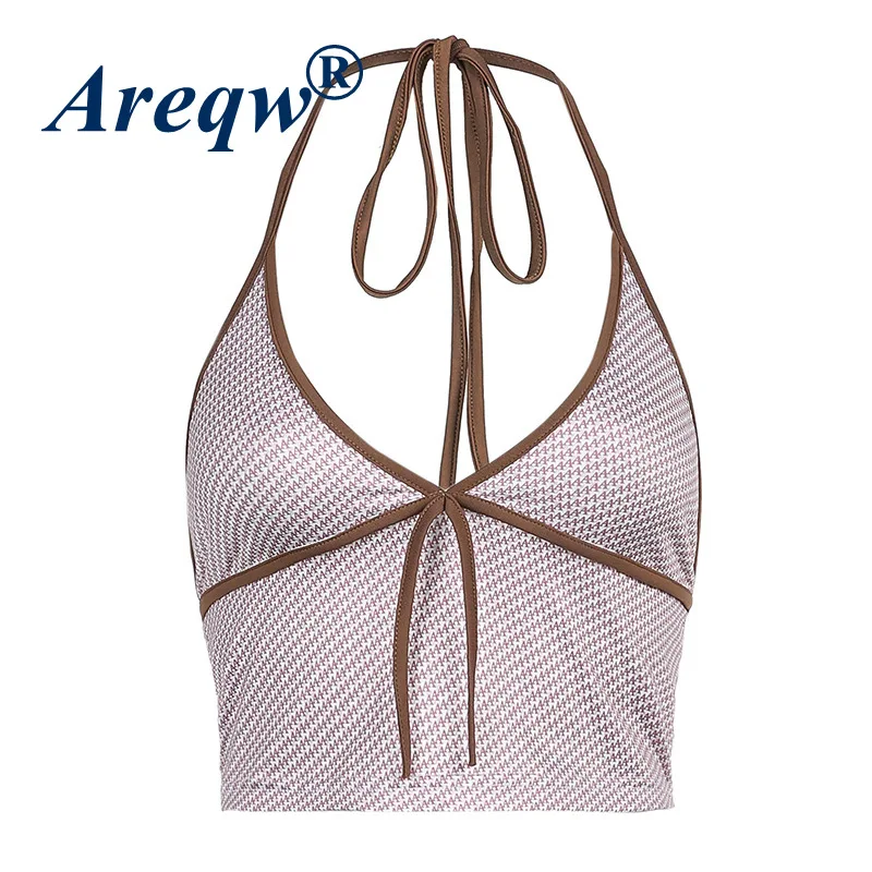 

2021 New Women's Elastic Slim-fitting Edging Strap V-neck Small Sling Inner Vest Top