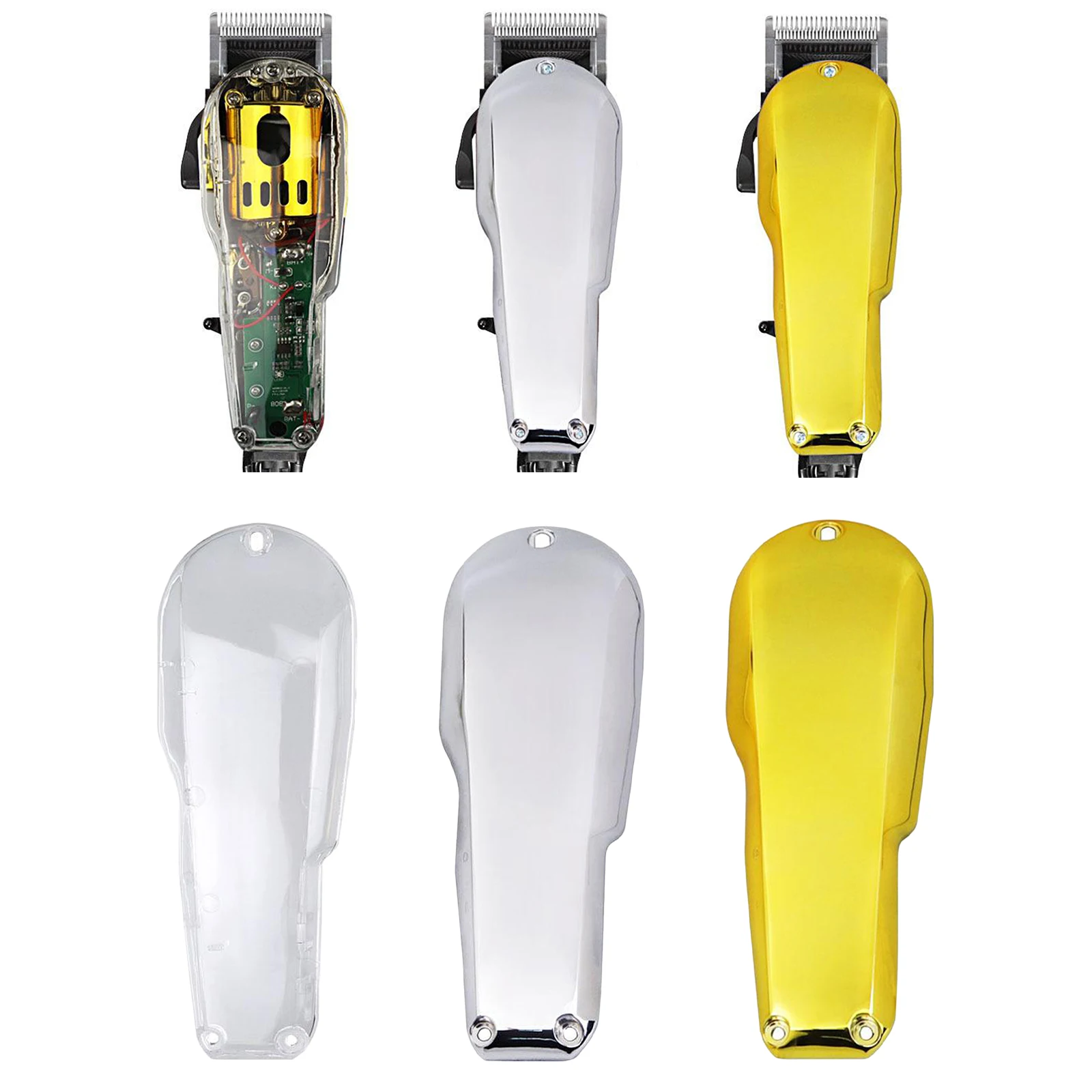 

Clear DIY Housing Transparent Hair Clippers Front Cover for 8147-035 808 Electric Clipper Detachable Clear Housing Cover