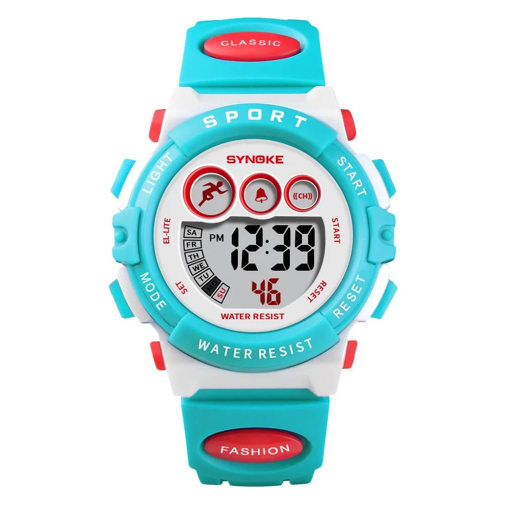 New Upgrade Girls Boys Watch Waterproof 50M SYNOKE Brand Children's Electronic Watches Color Luminous Dial Fashion Sports Alarm |