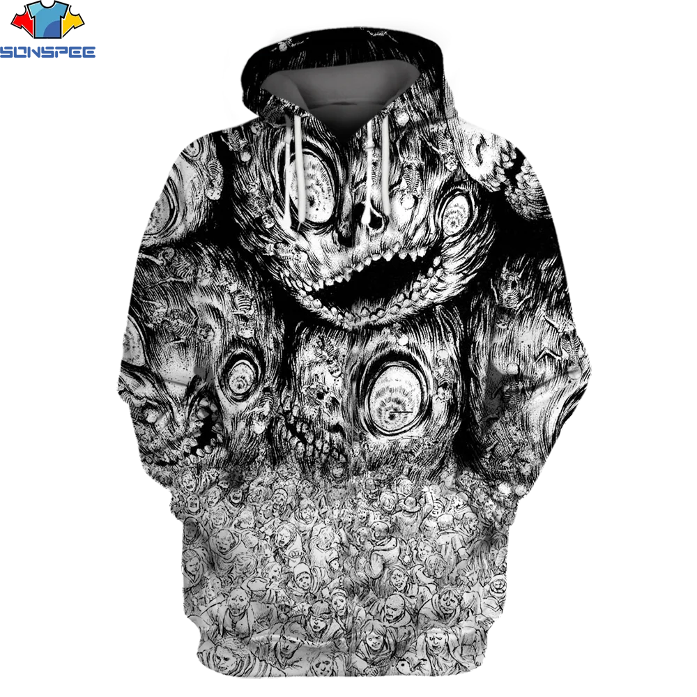 

SONSPEE 3D Now Fashion Anime Berserk 3D Print Men Women Hoodies Sweatshirts Spring Autumn Winter Hip Hop Hoody Male Casual Tops