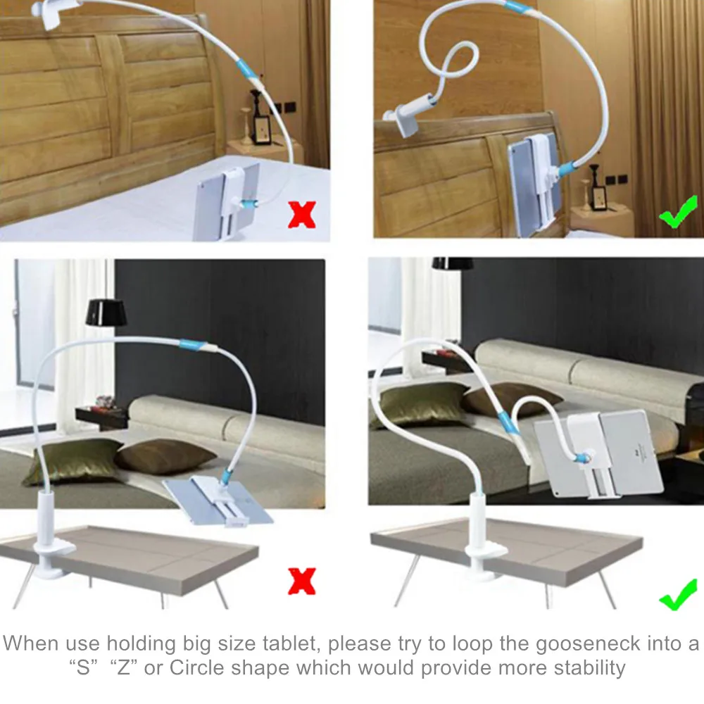 

Universal Long Arm Tablet Stand Holder For Samsung Ipad Air Mini Xiaomi Mipad Kindle 4.0 To 11 inch Phone & Tablet Stand Holder