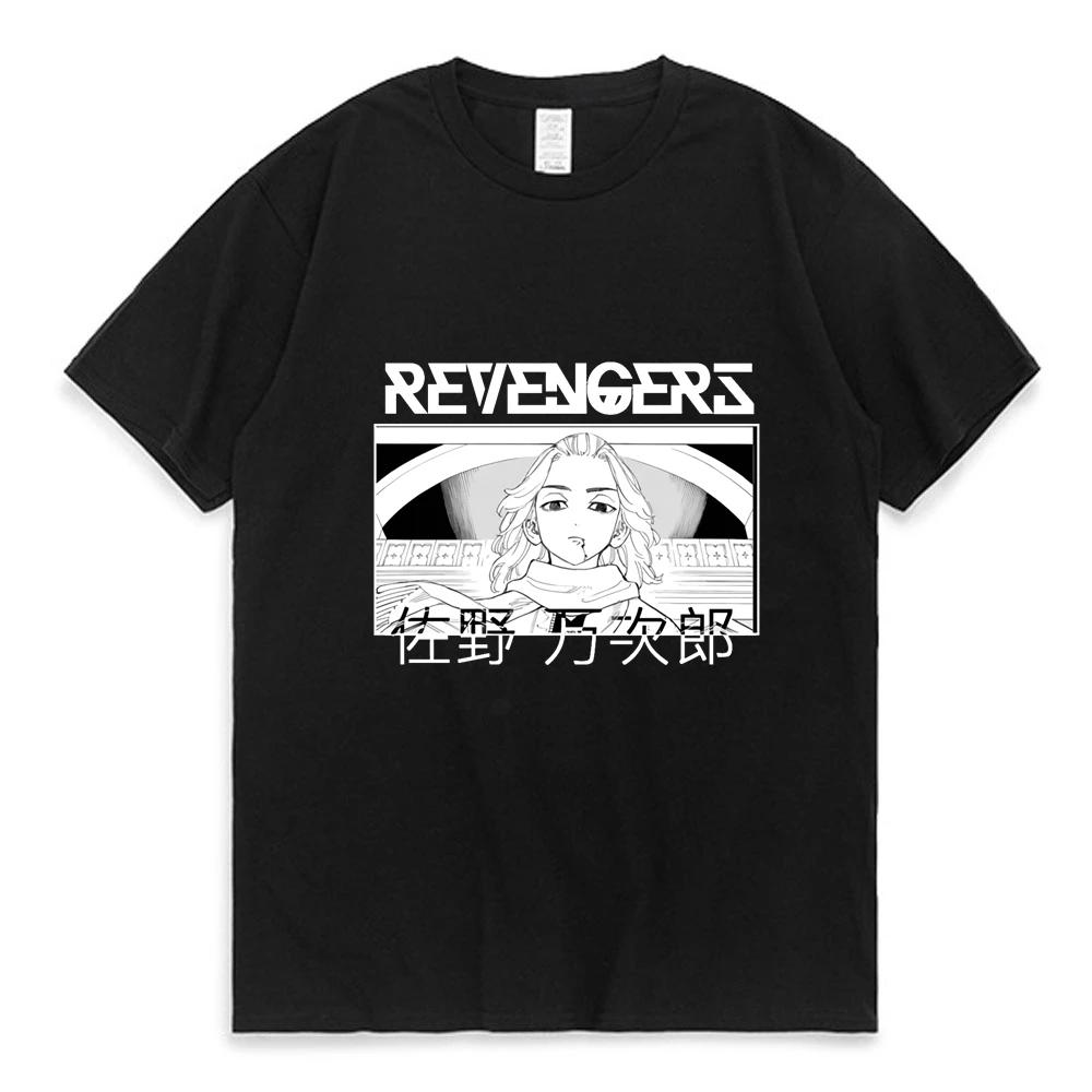 

2021 Hot Anime Tokyo Avengers T-shirt Harajuku Mikey Short-sleeved Cotton Men's T-shirt Tokyo Revengers Print Tees Unisex New