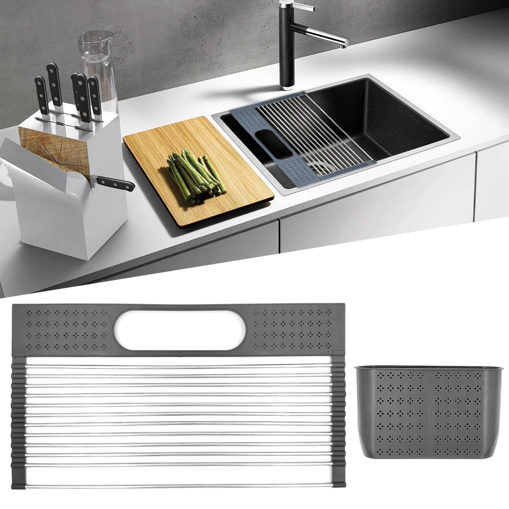 Подставка для кухонной раковины сушилка посуды складные сливные тарелки