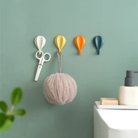 8pcs hot air balloon wall hooks clothes towel mask hanger self adhesive bathroom kitchen hook keys organizer holder home decor