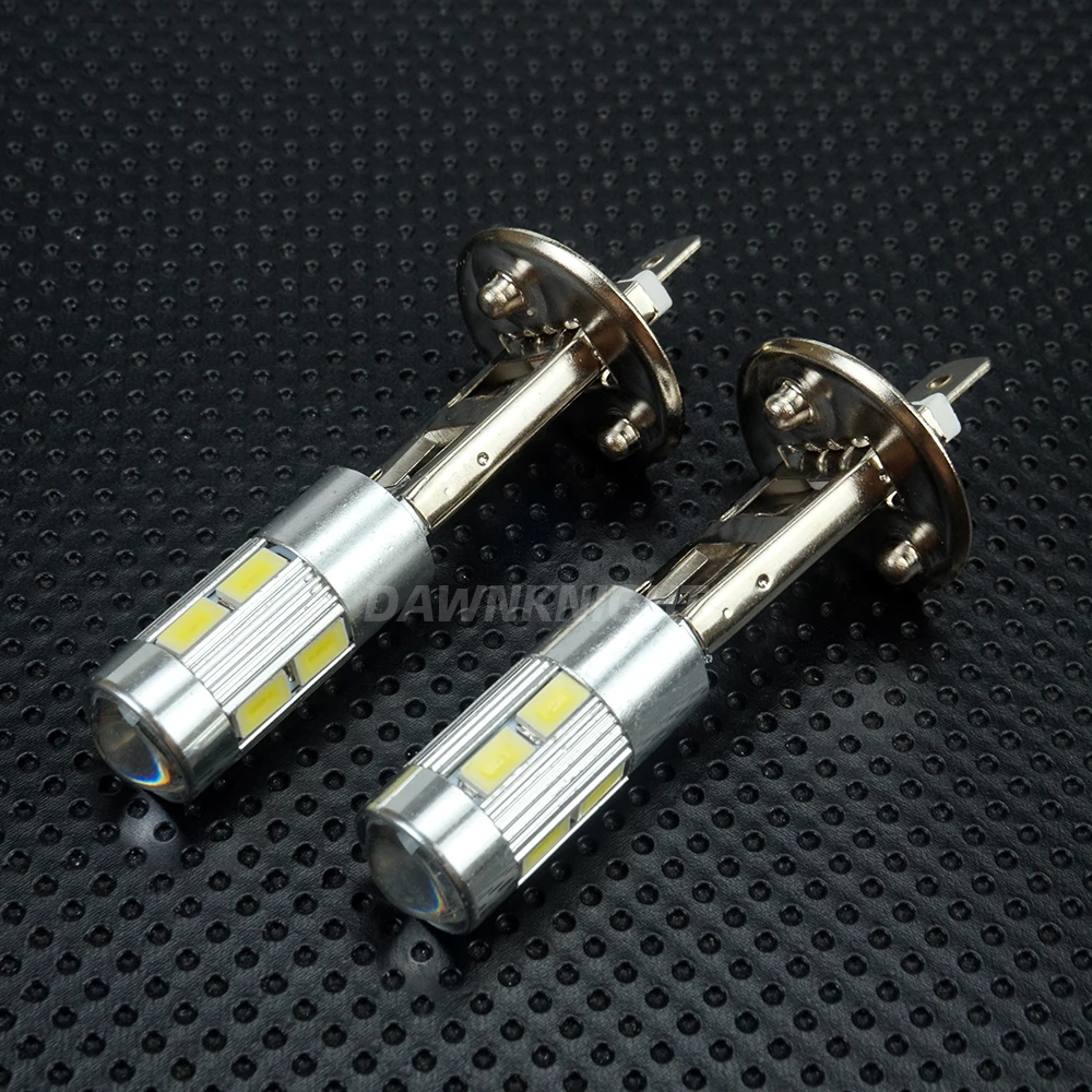 2 шт. H1 H3 светодиодные лампы 5630 10SMD 6000K белые Сменные лампы для автомобильных противотуманных фар автомобильные ходовые огни 12 В