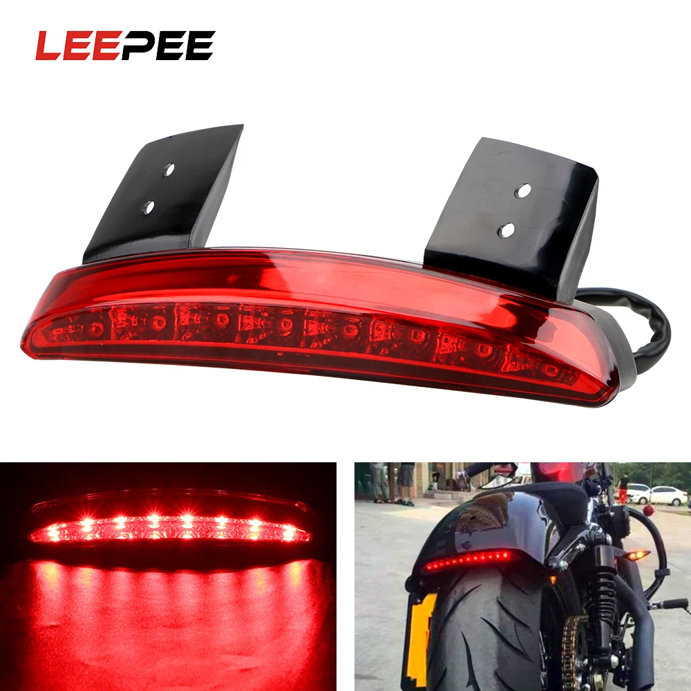 LEEPEE Cafe Racer Аксессуары для мотоциклов крыло край красный светодиодный Pixel XL 883 1200