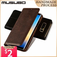 musubo ultra slim phone case for samsung galaxy s9 plus s8 coque genuine leather funda s8 plus cases luxury with card holder