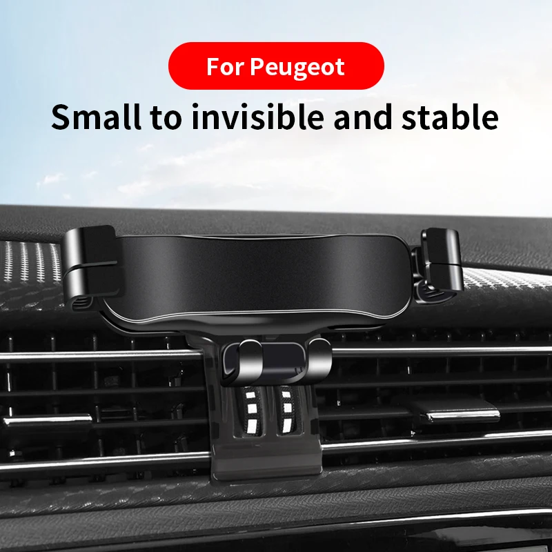 

Car Phone Holder Gravity Sensing Lazy Mobile Phone Clip Air Outlet Buckle For peugeot 308 408 4008 508 5008