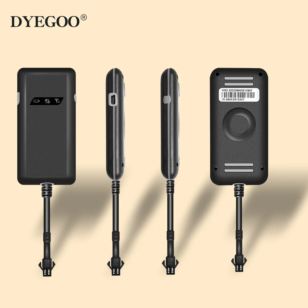 DYEGOO GPS трекер для автомобиля/транспортного средства 4 полосный GT02A Google с