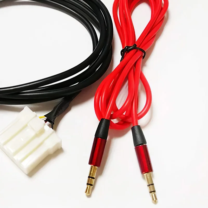 

New ALLOMN For 2 3 5 6 3.5mm Aux Audio Input Cable Car Radio Aux Adapter Audio Kit Wear Resistant Female Aux Adapter