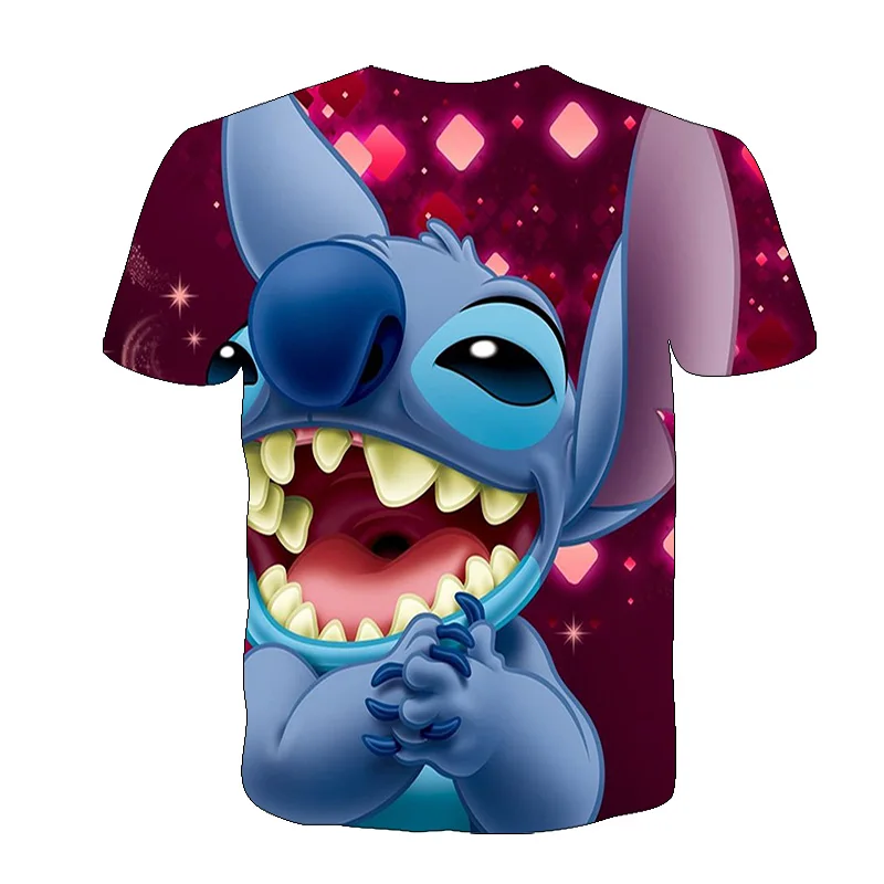 

3D Print Cartoon Anime Tee Experiment 626 Parent-Child Outfit T Shirt Men Women T shirt Casual T Shirt Summer Children Tops